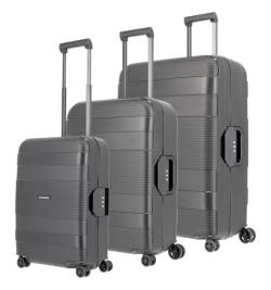 Travelite Korfu - 4-Rollen Trolley Set 3tlg. black von Travelite