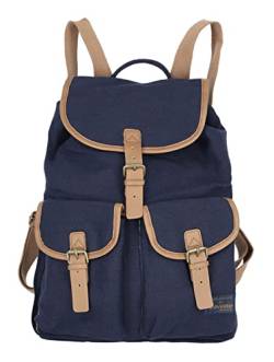 Travelite Unisex Hempline Clap Backpack, Navy Rucksack, Marineblau von Travelite