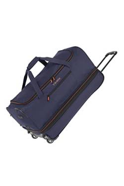 travelite 2-Rad Trolley Reisetasche Gr. L mit Dehnfalte, Gepäck Serie BASICS: Weichgepäck Reisetasche mit Rollen mit extra Volumen, 70 cm, 98 Liter (erweiterbar auf 119 Liter) von Travelite