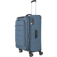 travelite 4-Rollen-Trolley "Skaii", Emblem, TSA-Schloss, Höhe 67cm, Volumen 62 L, blau von Travelite