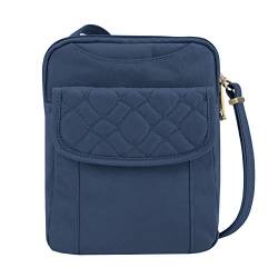 Travelon Anti-Theft Signature Quilted Slim Pouch, ocean, Einheitsgröße, Anti-Diebstahl Signature gesteppte schmale Tasche von Travelon