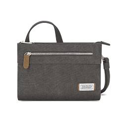 Travelon Damen Anti-Theft Heritage Small Crossbody Umhängetasche, Zinnfarben von Travelon