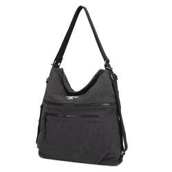 Travistar Cord Handtasche Tasche Damen - 2 in 1 Umhängetasche Groß Rucksacktaschen Damen Schultertasche Hobo Bag Crossbody Bag Shopper für Arbeit Büro Reisen Einkaufen Schule von Travistar