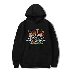 Sturniolo Triplets Merch Kapuzenpullover 2D Gedruckt Übergröße Lose Pullover Sweatshirt Lässig Langarm Hoodies Für Männer Frauen XXS-4XL-Black||XXS von Trconk