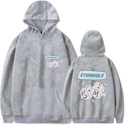 Sturniolo Triplets Merch Kapuzenpullover Männer Frauen Unisex Übergroße Hoodies Lässig Lose Bedruckt Langarm Pullover Sweatshirts XXS-4XL-Black||XXS von Trconk