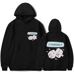 Sturniolo Triplets Merch Kapuzenpullover Männer Frauen Unisex Übergroße Hoodies Lässig Lose Bedruckt Langarm Pullover Sweatshirts XXS-4XL-Black||XXS von Trconk