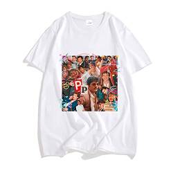 T-Shirts Pedro Pascal Originalität Neutral Baumwolle T-Shirts Männer Frauen Persönlichkeiten Manga Grafik Ästhetisch T-Shirts Kurze Ärmel Oberteile-Black||XXS von Trconk