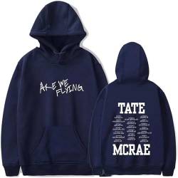 Tate McRae Are We Flying Tour Merch Kapuzenpullover 2D Druck Pullover Sweatshirt Hip Hop Mode Trends Langarm Hoodies Für Männer Frauen XXS-4XL-Black||XXS von Trconk