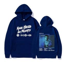 Trconk Rapper Anuel AA Bedruckt Übergröße Langärmelig Kapuzenpullover Männer Frauen Hip Hop Mode Pullover Sweatshirts Neutral Straßenkleidung-Black||XXS von Trconk