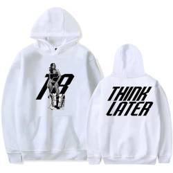 Trconk Tate McRae Think Later Tour Merch Kapuzenpullover Herren Damen Mode Casual Langarm Sweatshirts Übergröße Einzigartige Pullover Hoodies XXS~4XL-Black||XXS von Trconk