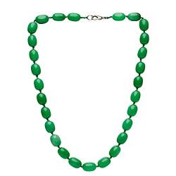 Treasure Bay Damen Halskette Schöne handgemachte 10x16mm natürliche Edelstein Perlenkette für Frauen und Mädchen von Treasure Bay