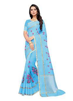 TreegoArt Fashion Damen Super Net Ethnic Wear Saree mit nicht vernähtem Blusenteil - (UJ-1005) von TreegoArt Fashion