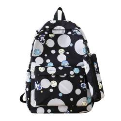 Treer 3D Äußerer Weltraum Rucksack Kinder, Schulrucksack für Kinder 19L Kinderrucksack Mädchen Jungen Kindergartenrucksack Schulranzen für 1-9 Klasse (Schwarz,46x32x13cm) von Treer