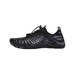 Treer Herren Damen Barfussschuhe, Herren Strandschuhe Badeschuhe Herren Segelschuhe Wasserschuhe Barfusslaufschuhe Sommer Zehenschuhe 36-47 Outdoor Wassersport Schuhe von Treer