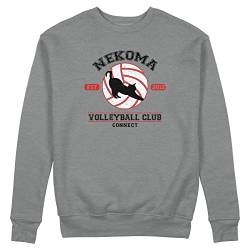 Trend Creators Nekoma High School Volleyball Club Grauer Unisex Pullover Sweatshirt Size M von Trend Creators