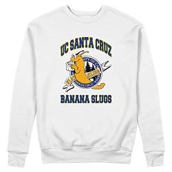 UC Santa Cruz Banana Slugs Pulp Fiction Vincent Vega Weißer Unisex Pullover Sweatshirt Size XXL von Trend Creators