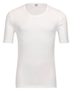 Herren Unterhemd Kurzarm 1/2-Arm Feinripp 2erpack Weiss Business Shirt 54967, Farbe:Weiss, Größe:9 von Trend by Normann