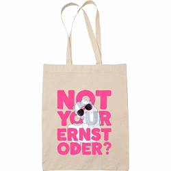 Trendation - Einhorn Spruch Geschenk Stoffbeutel Not Your Ernst Oder Tragetasche Lustige Einkaufstasche Beutel (Schmal) von Trendation