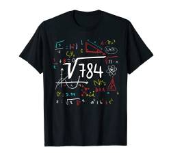 28. Geburtstag Wurzel aus 784 = 28 Jahre Geburtstag Mathe T-Shirt von Trendige Quadratwurzel Mathe Geburtstags Designs