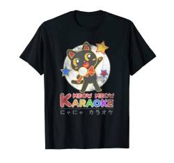 Meow Meow Japanese Karaoke Cute Kitty Host Spotlight T-Shirt von Trendy Apparel