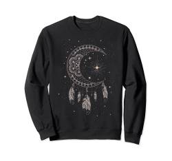 Trendy Dream Catcher Moon & Stars Boho Sweatshirt von Trendy Apparel