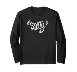 Trendy Stay Salty Retro Text Logo Langarmshirt von Trendy Apparel