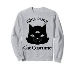 Trendy This Is My Cat Costume Three Eyed Cat Halloween Sweatshirt von Trendy Apparel