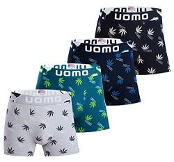 Trendy Boy Herren Boxer Slips Uomo Unterwäsche mit Premium Baumwolle Große Y-Front - 4-Pack mehrfarbiges italienisches Design Ultra Soft (5095, L) von Trendy Boy