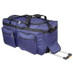 Trendyshop365 XL Reisetasche blau mit 3 Rollen 115 Liter Volumen Trolley von Trendyshop365