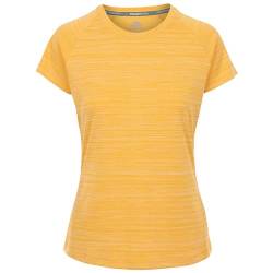 Trespass Damen Active T-Shirt Kurzarm Gym Top Quick Dry Vickland, Blasser Mais-Mergel, 42 von Trespass