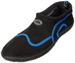 Trespass Herren Paddel Wasserschuhe, Schwarz Schwarz Blau Bkb, 42 EU von Trespass