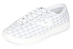 TRETORN Nyliteplus Canvas Sneakers Damen Schnürschuhe Casual Tennis Schuhe Klassischer Vintage Stil, Graues Gingham, 41 EU von Tretorn