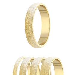 Ring - 925 Silber - 4 Breiten - Diamant - Gold [35.] - Breite: 4mm - Ringgröße: 60 von Treuheld