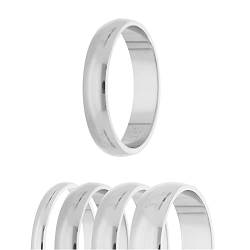 Treuheld® | Ring aus 925 Sterling Silber | Ringgröße 53 | Breite 5mm | Damen & Herren | glänzend | Freundschaftsring, Verlobungsring, Ehering von Treuheld