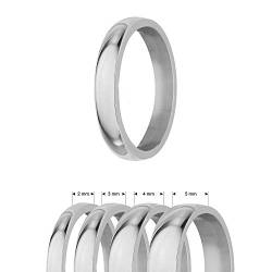 Treuheld® | Ring aus Edelstahl | Silber | Ringgröße 48 | Breite 4mm | Damen & Herren | glänzend | Freundschaftsring Verlobungsring Ehering von Treuheld