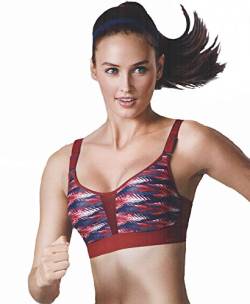 TriAction Damen Boost Lite WHU Sport-BH, Mehrfarbig (Red-Dark Combination R9), 70C von TriAction