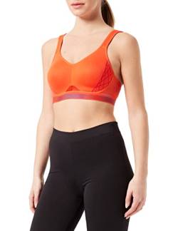 Triaction Damen Cardio Cloud P EX Sport BH mit Racerback, Mandarin Red, 80A von TriAction