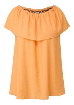 Große Größen: Ärmellose Bluse mit Carmenausschnitt, orange, Gr.44 von Triangle