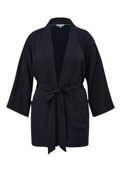 Große Größen: Jacke im Kimono-Stil mit Bindegürtel, nachtblau, Gr.44 von Triangle