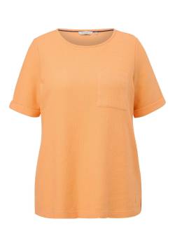 Große Größen: Shirt aus Waffelpiqué, mit Brusttasche, orange, Gr.50 von Triangle