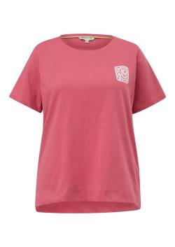 Große Größen: T-Shirt aus Jersey, mit grafischem Print auf der Brust, pink, Gr.48 von Triangle