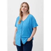 TRIANGLE Kurzarmshirt T-Shirt mit Knopfleiste Stickerei von Triangle