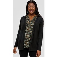 TRIANGLE Langarmshirt Cardigan in Strick-Optik Logo, Ziernaht von Triangle