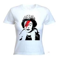 Banksy Queen Bitch Damen T-Shirt, weiß, X-Large von Tribal T-Shirts
