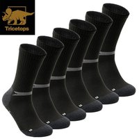 Tricetops Wandersocken TS01M Wandersocken Herren Arbeitssocken Damen 3 / 6 Paar Trekking-Socken Skisocken (6-Paar) von Tricetops