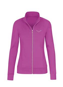 Trigema Damen 5021111 Sweatjacke, Fuchsia, S von Trigema