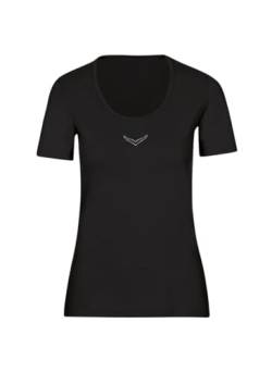 Trigema Damen 502211 T-Shirt, Schwarz (Schwarz 008), 44 (Herstellergröße: L) von Trigema