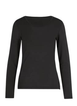 Trigema Damen 542501 T-Shirt, Schwarz (Schwarz 008), 42 (Herstellergröße: L) von Trigema
