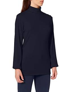 Trigema Damen Rollkragenpullover 585010, Blau (blau 046), 48 (Herstellergröße: XL) von Trigema