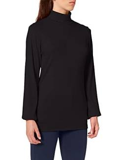 Trigema Damen Rollkragenpullover 585010, Schwarz (Schwarz 008), 44 (Herstellergröße: L) von Trigema